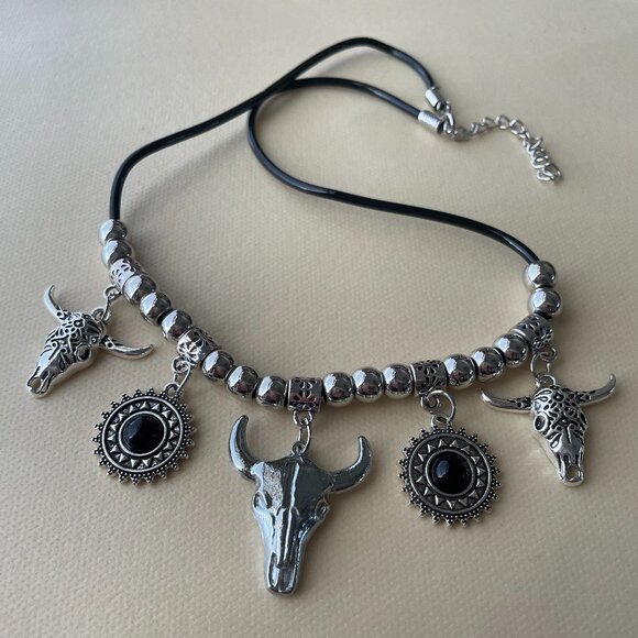 Jewelry - Boho Bull Charm Necklace
